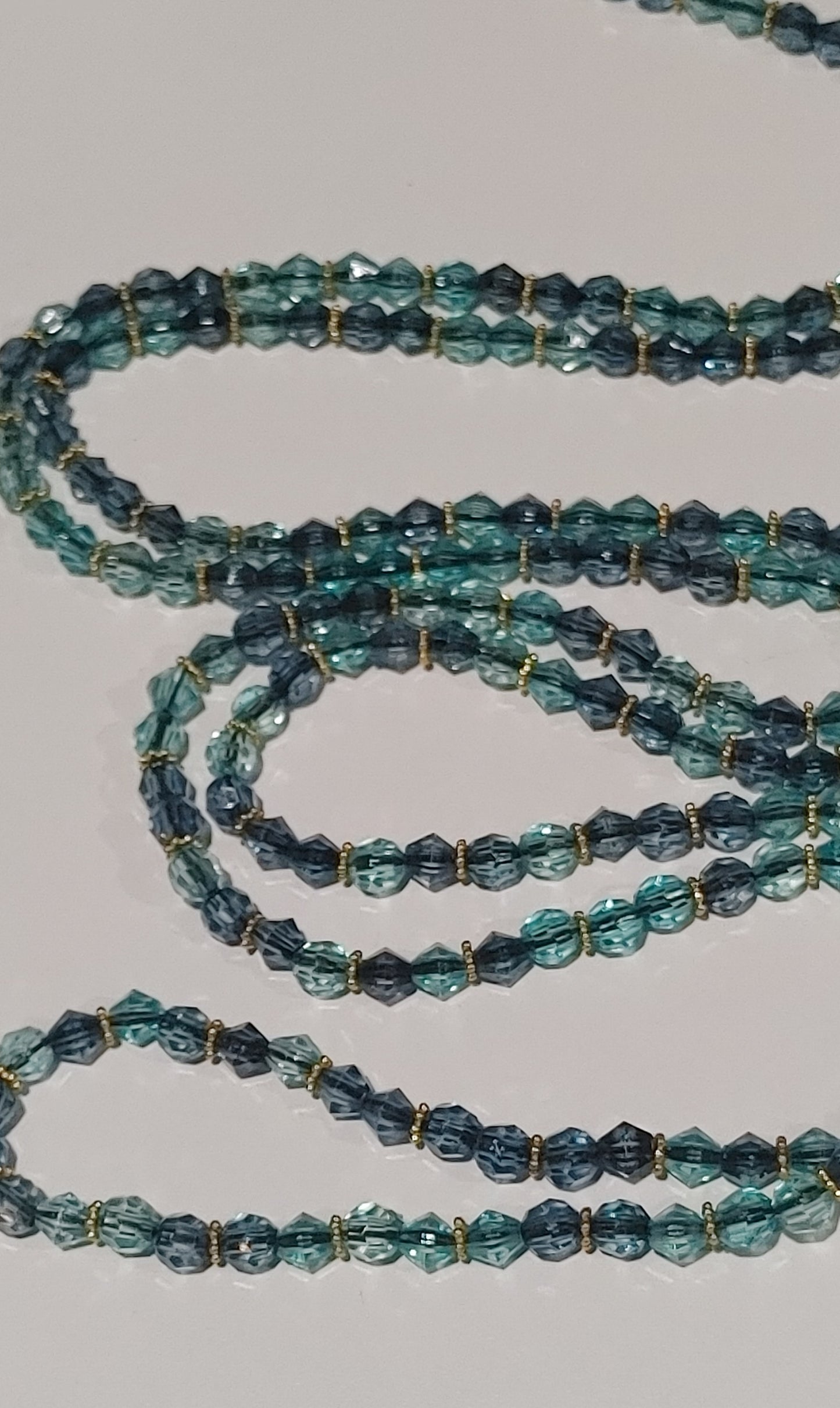 Blue ice waistbeads