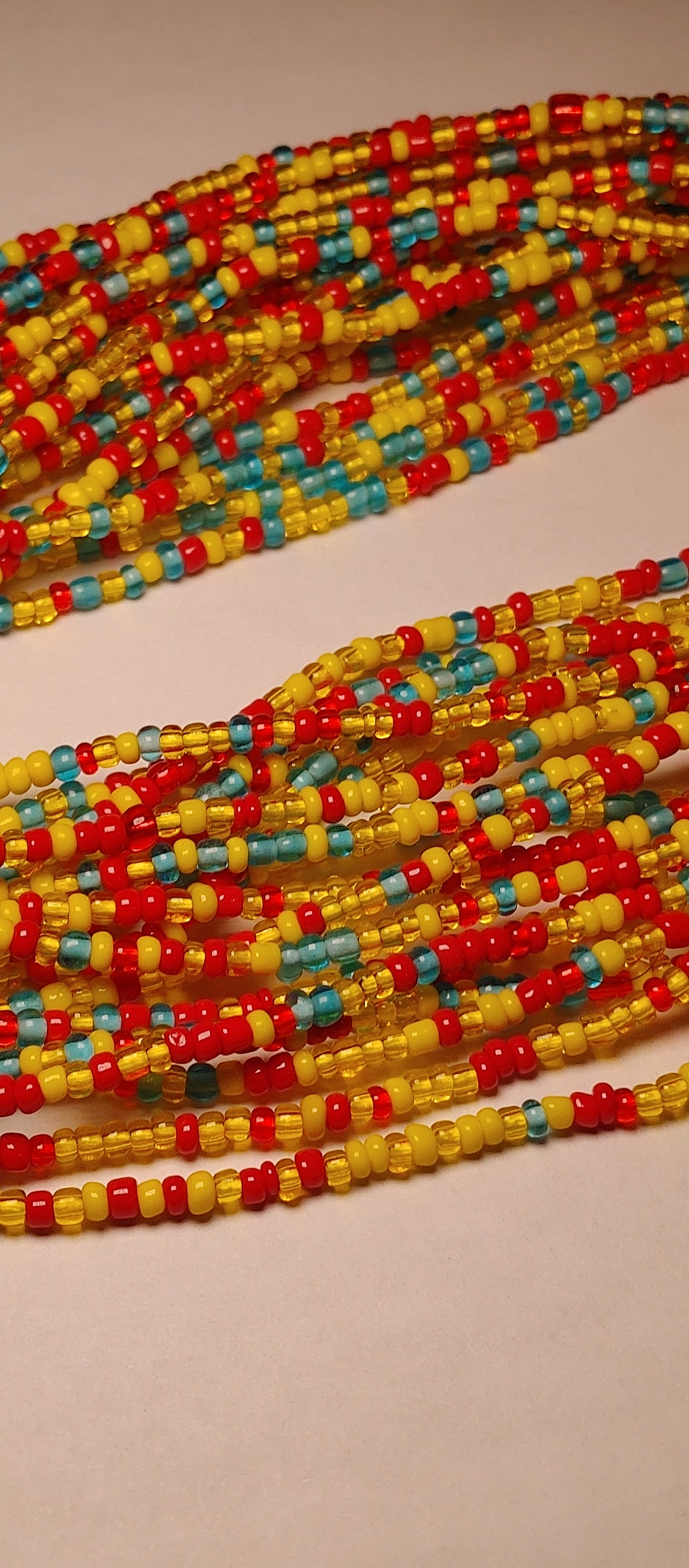 Burning sunrise waistbeads
