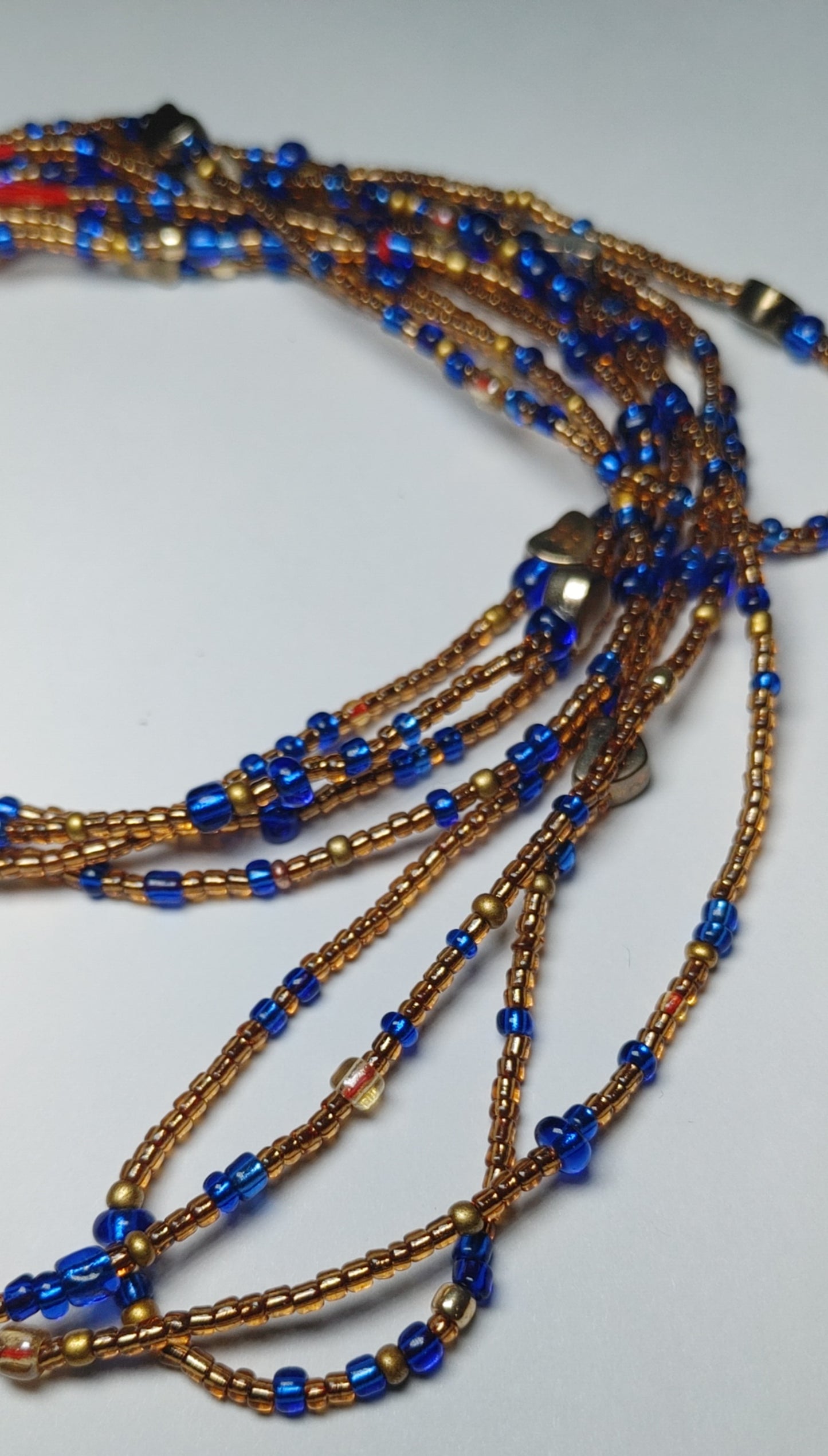 Blue goddess waistbeads
