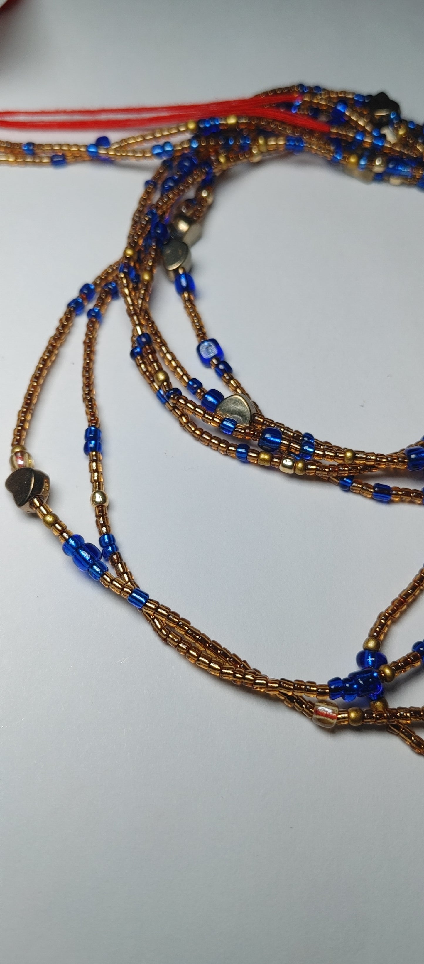 Blue goddess waistbeads