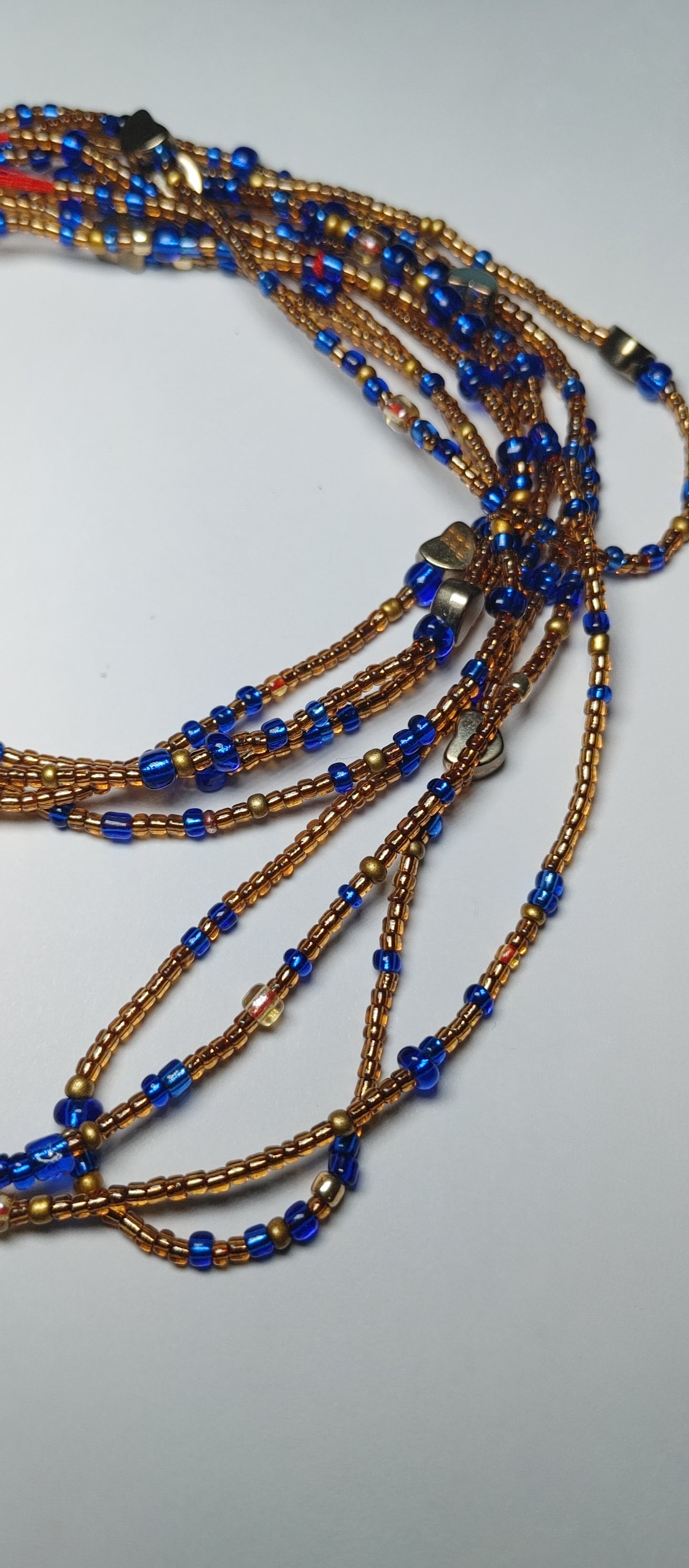 Blue goddess waistbeads