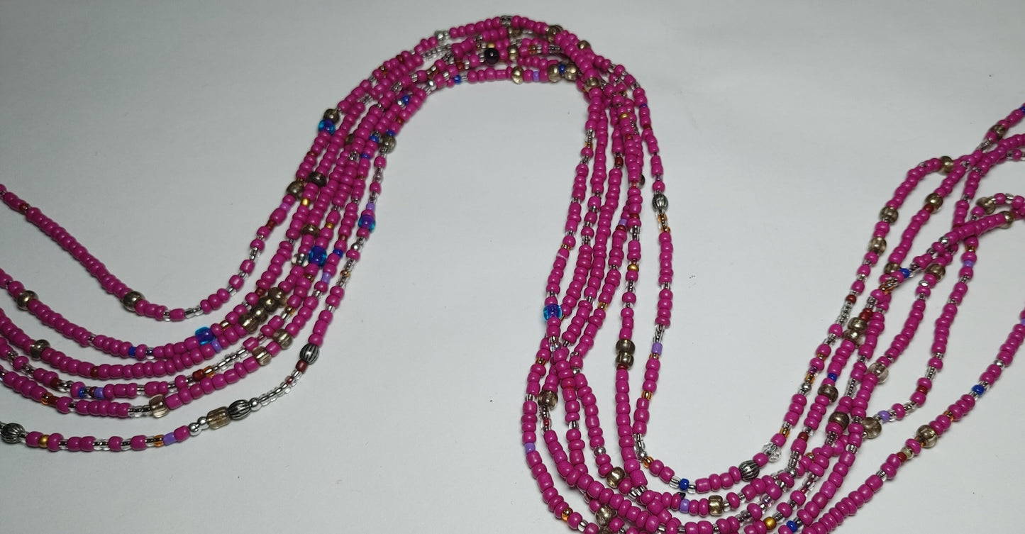 Purple sparkle waistbeads