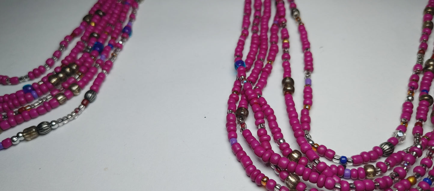 Purple sparkle waistbeads