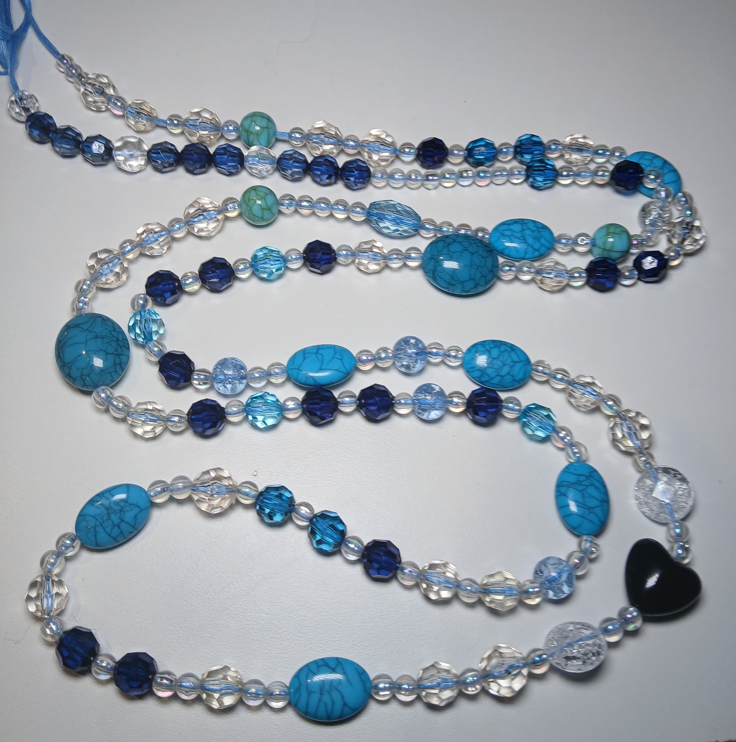 Blue paradise custom waistbeads