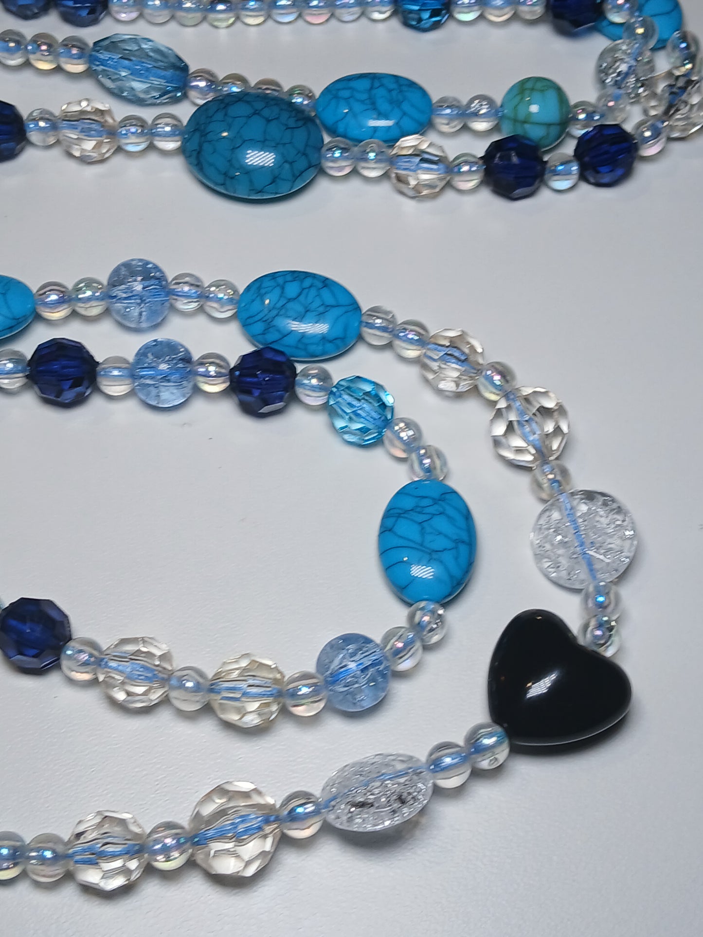 Blue paradise custom waistbeads