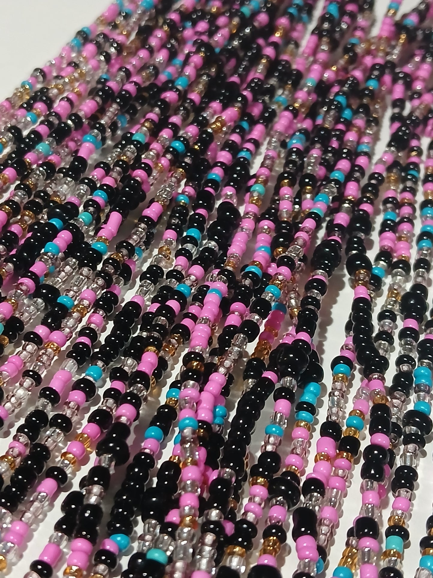 Pink bliss waistbeads