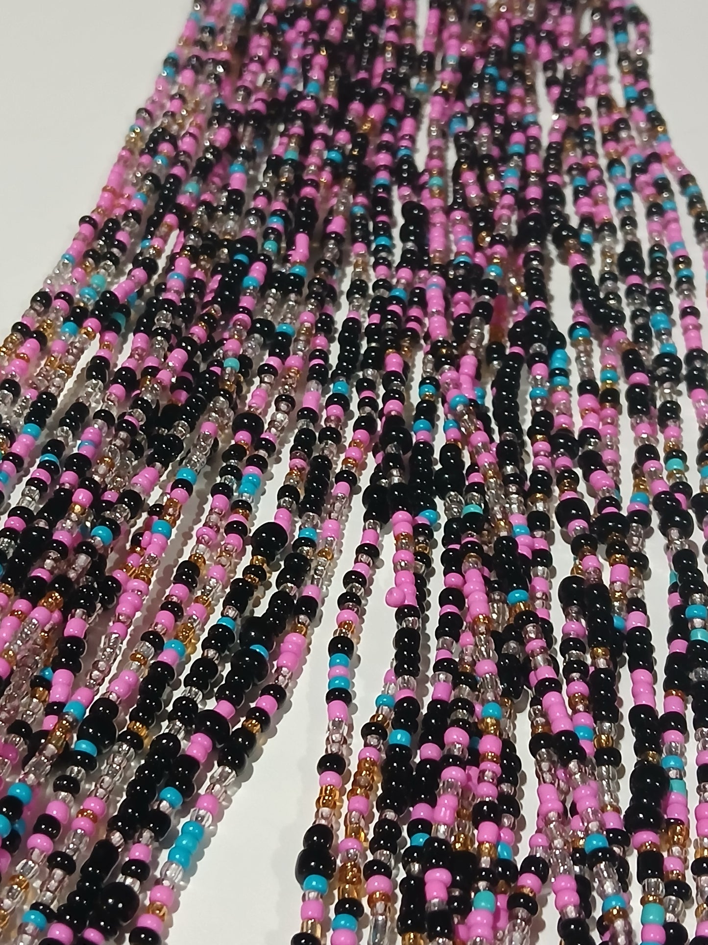 Pink bliss waistbeads