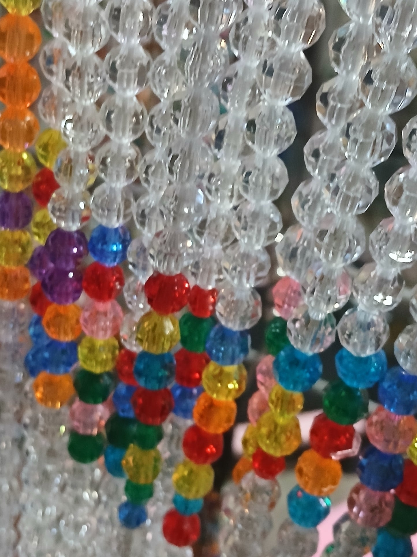 Rainbow blitz custom bead curtain