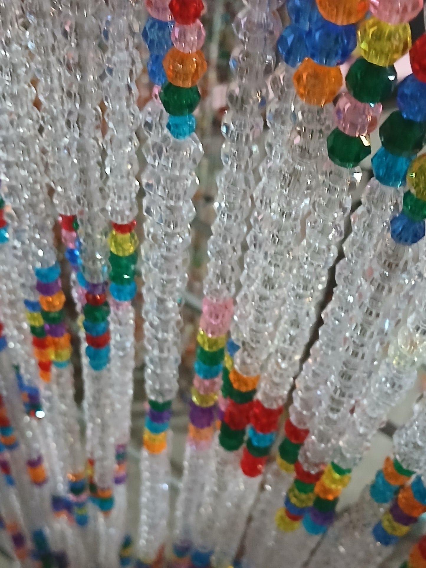 Rainbow blitz custom bead curtain