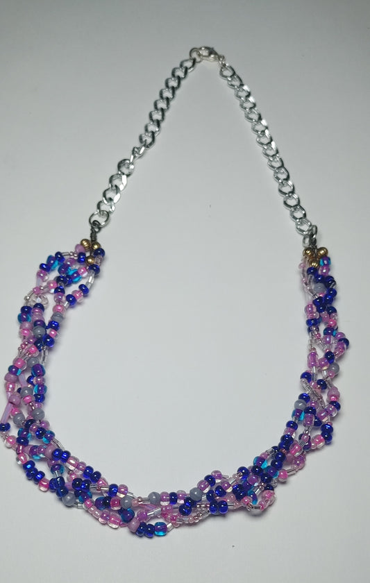 Purple sage necklace