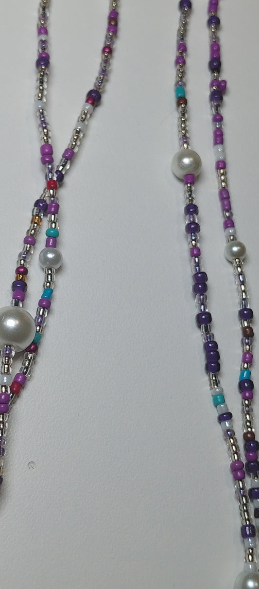 Custom pearl waistbeads