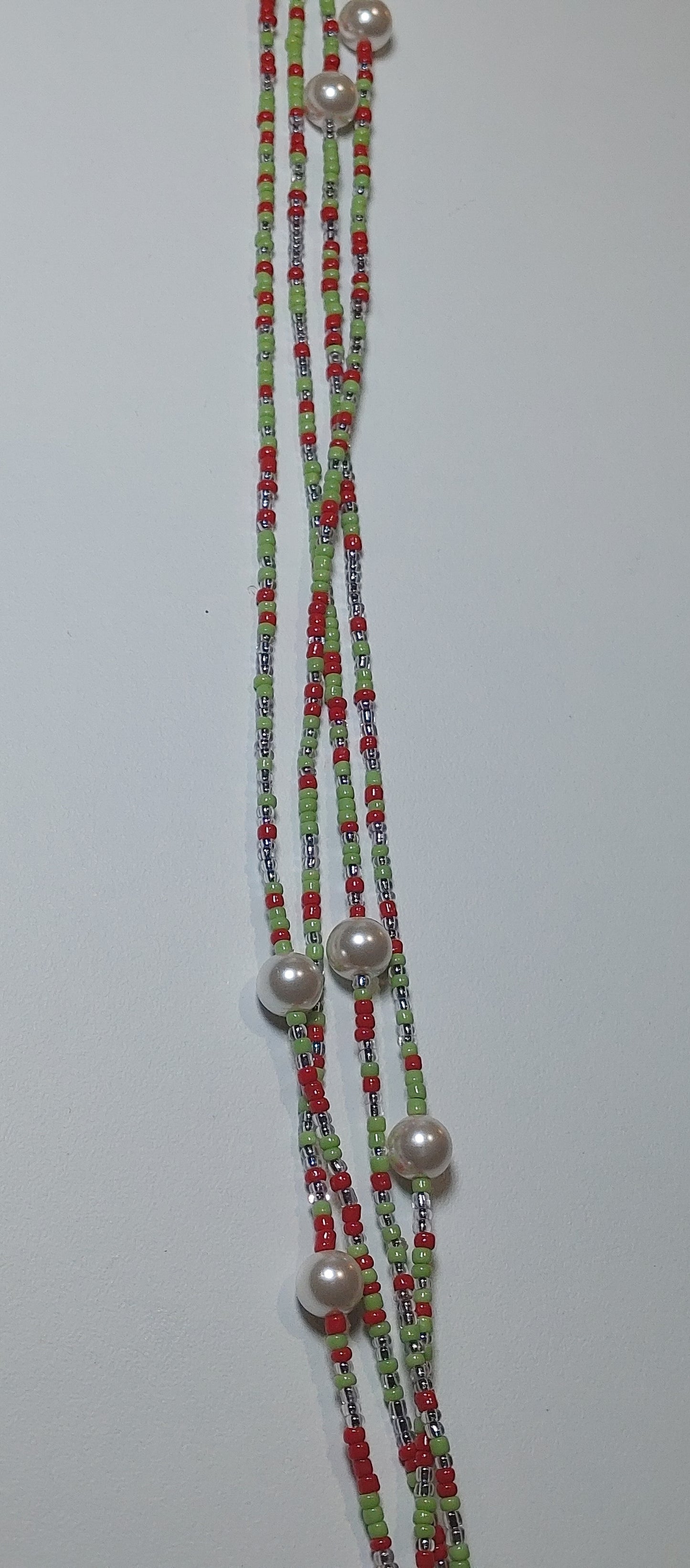 Pearly grinch waistbeads