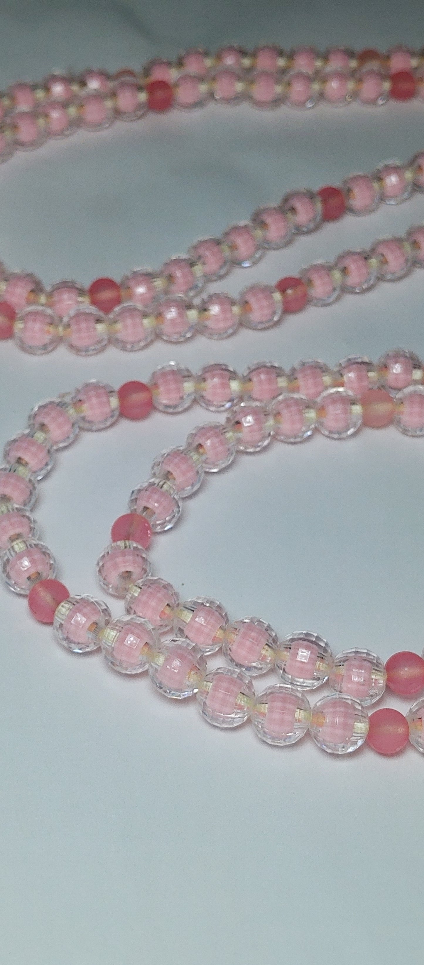 Pink passion waistbeads