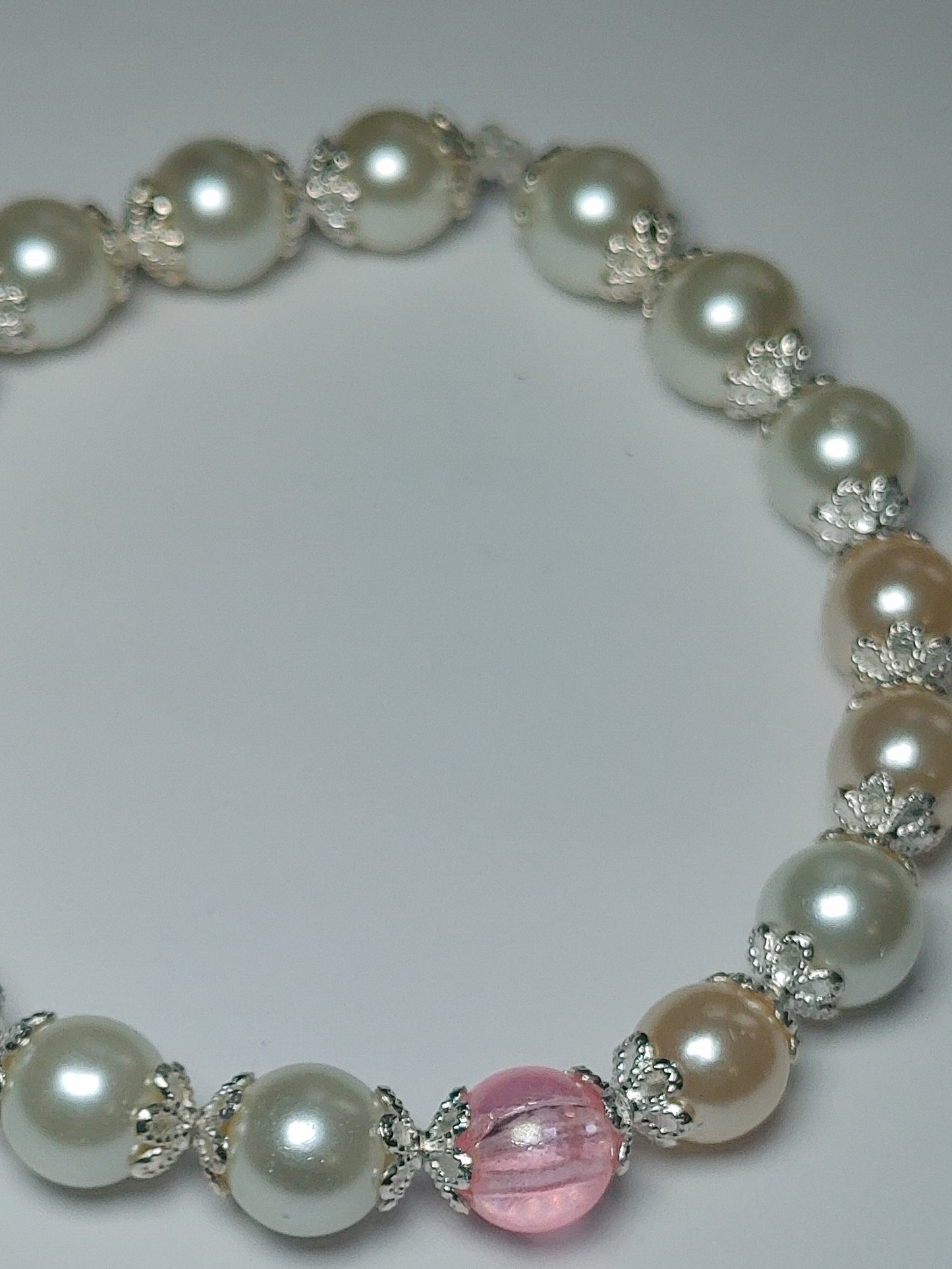 Pink n Pearl bracelet