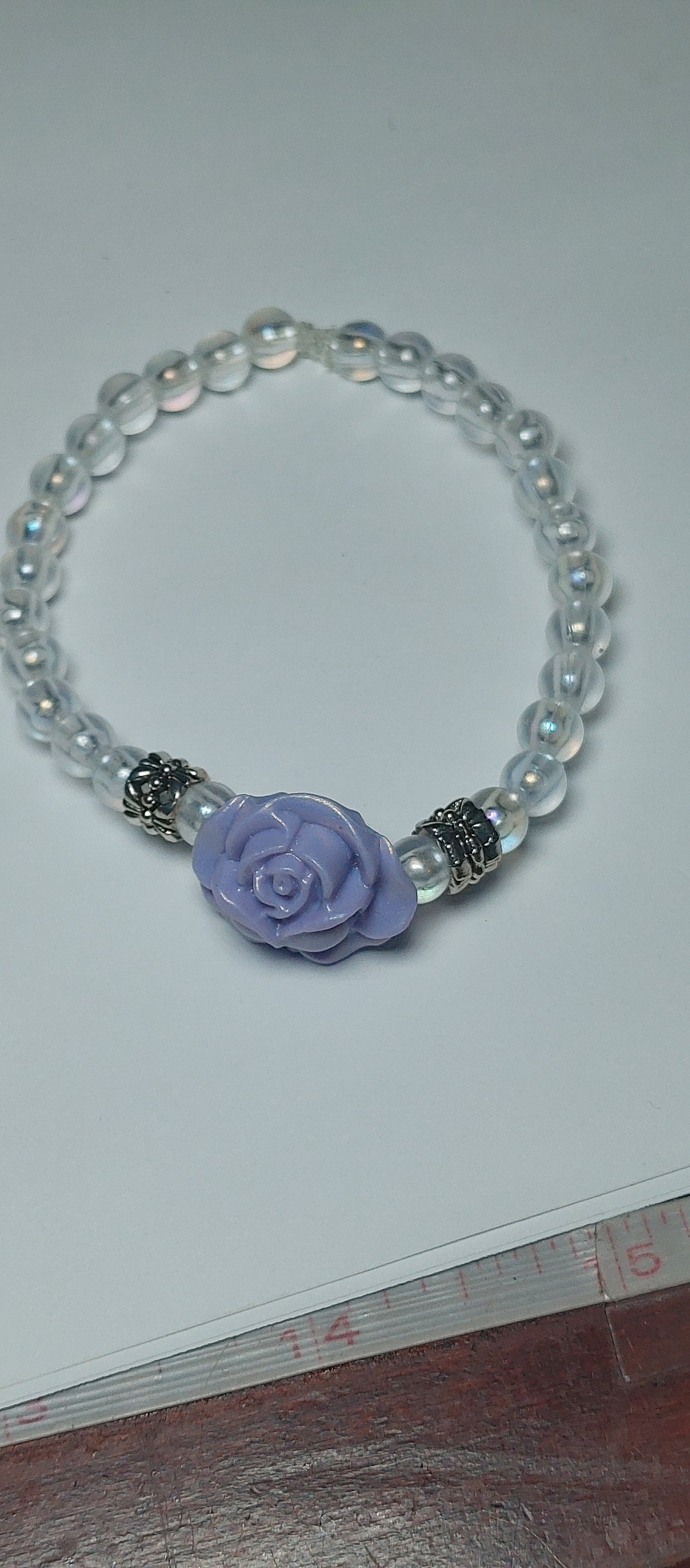 Purple lilly bracelet