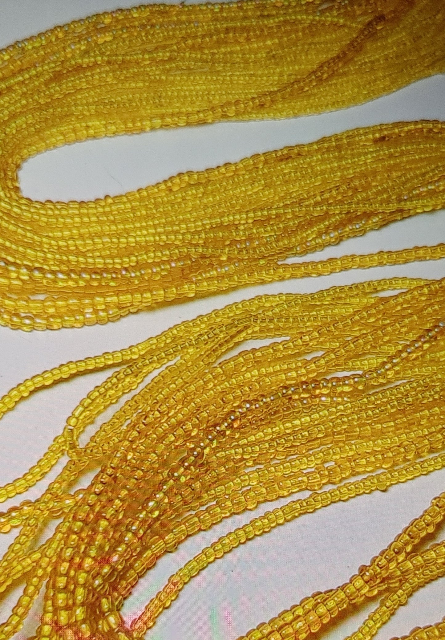 Yellow waistbeads