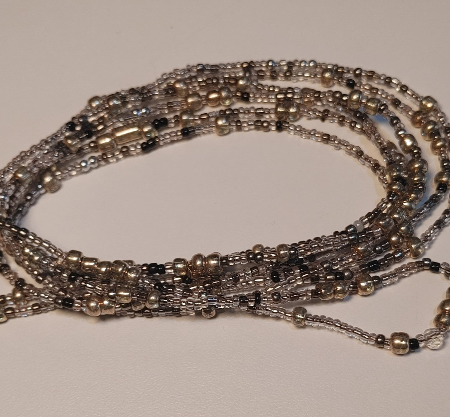 Silver chrome waistbeads