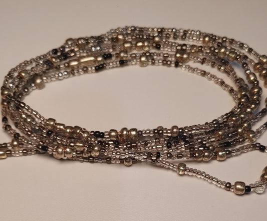 Silver chrome waistbeads