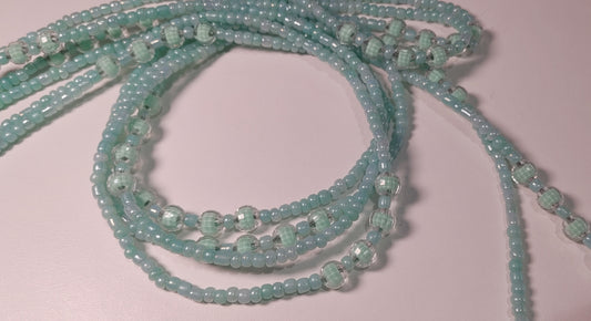 Mint green waistbeads