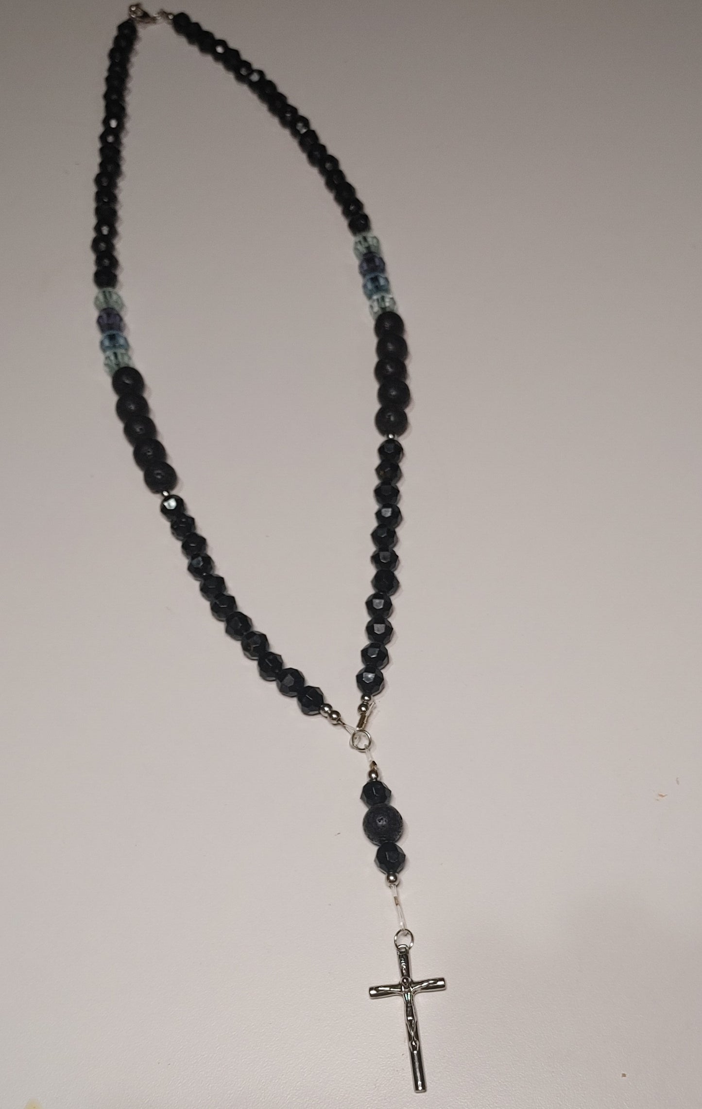 Black and blue rosary