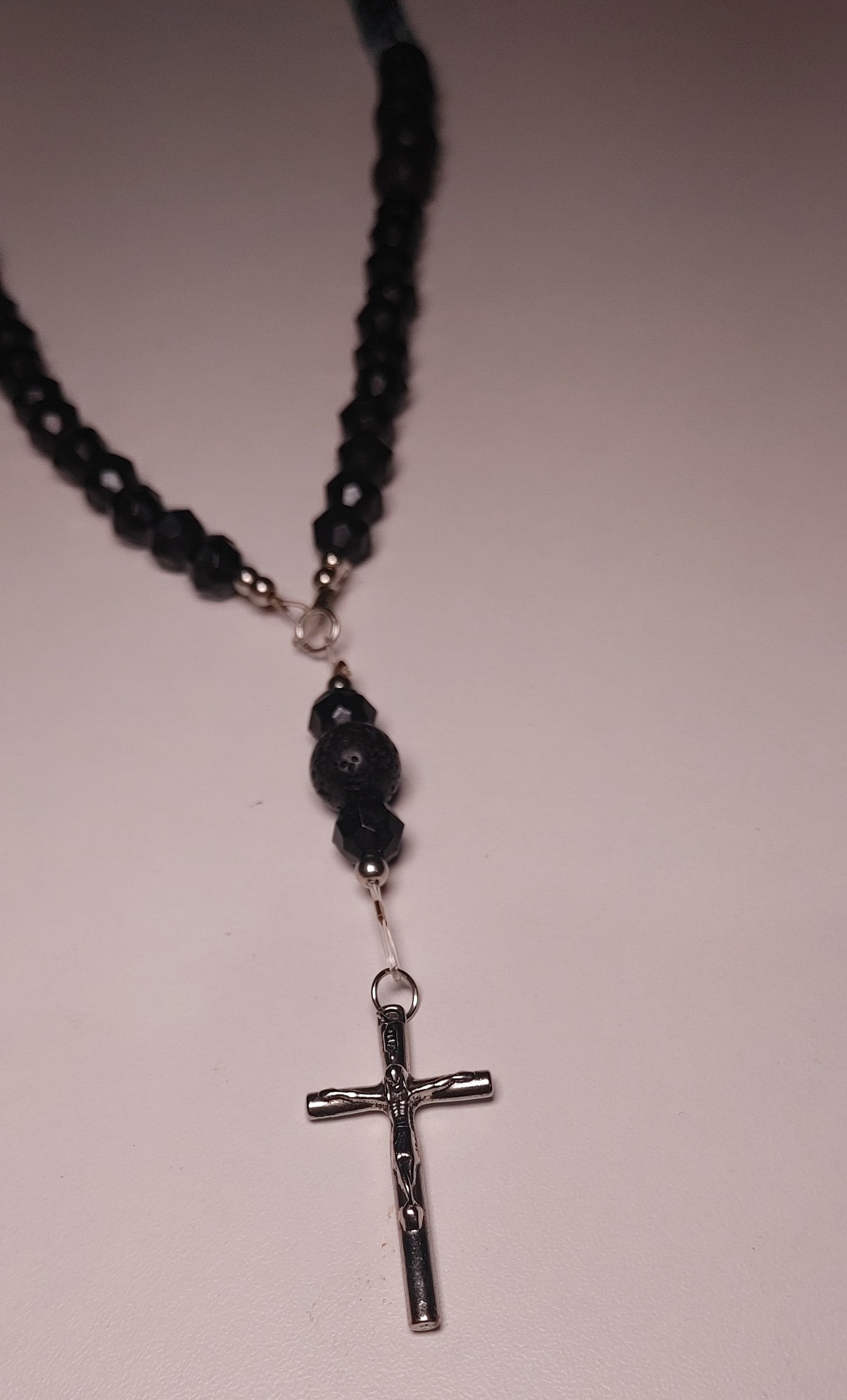 Black and blue rosary