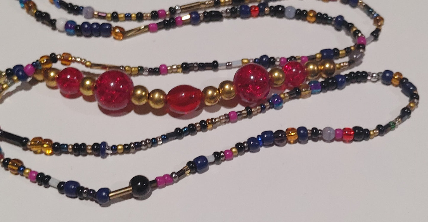 Custom statement waistbeads