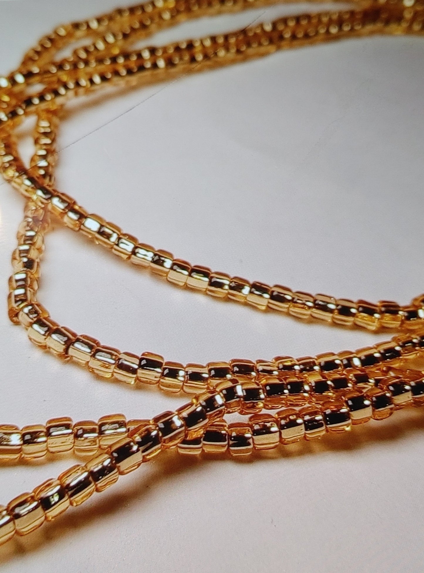 Gold waistbeads