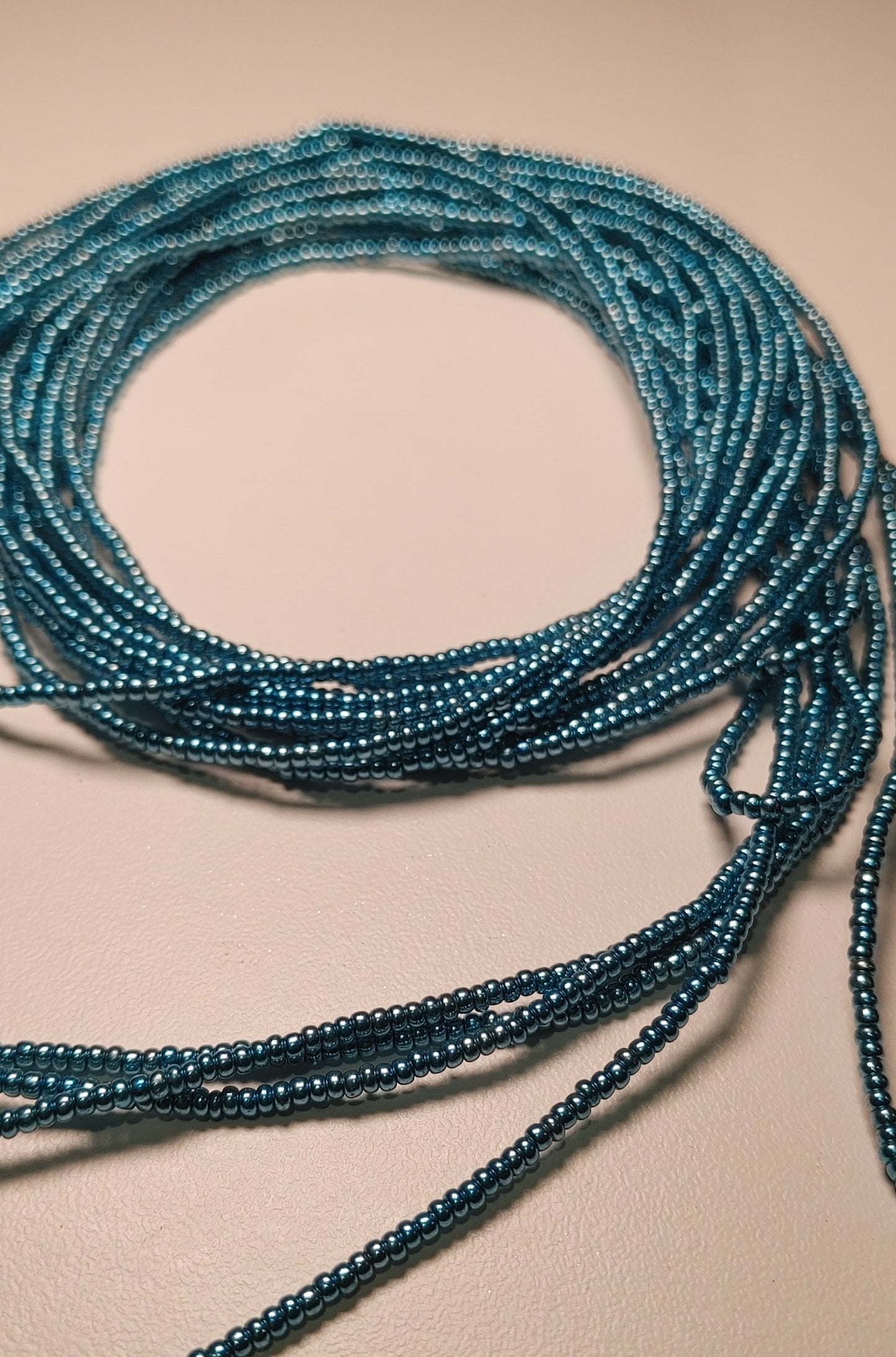 Ice blue waistbeads