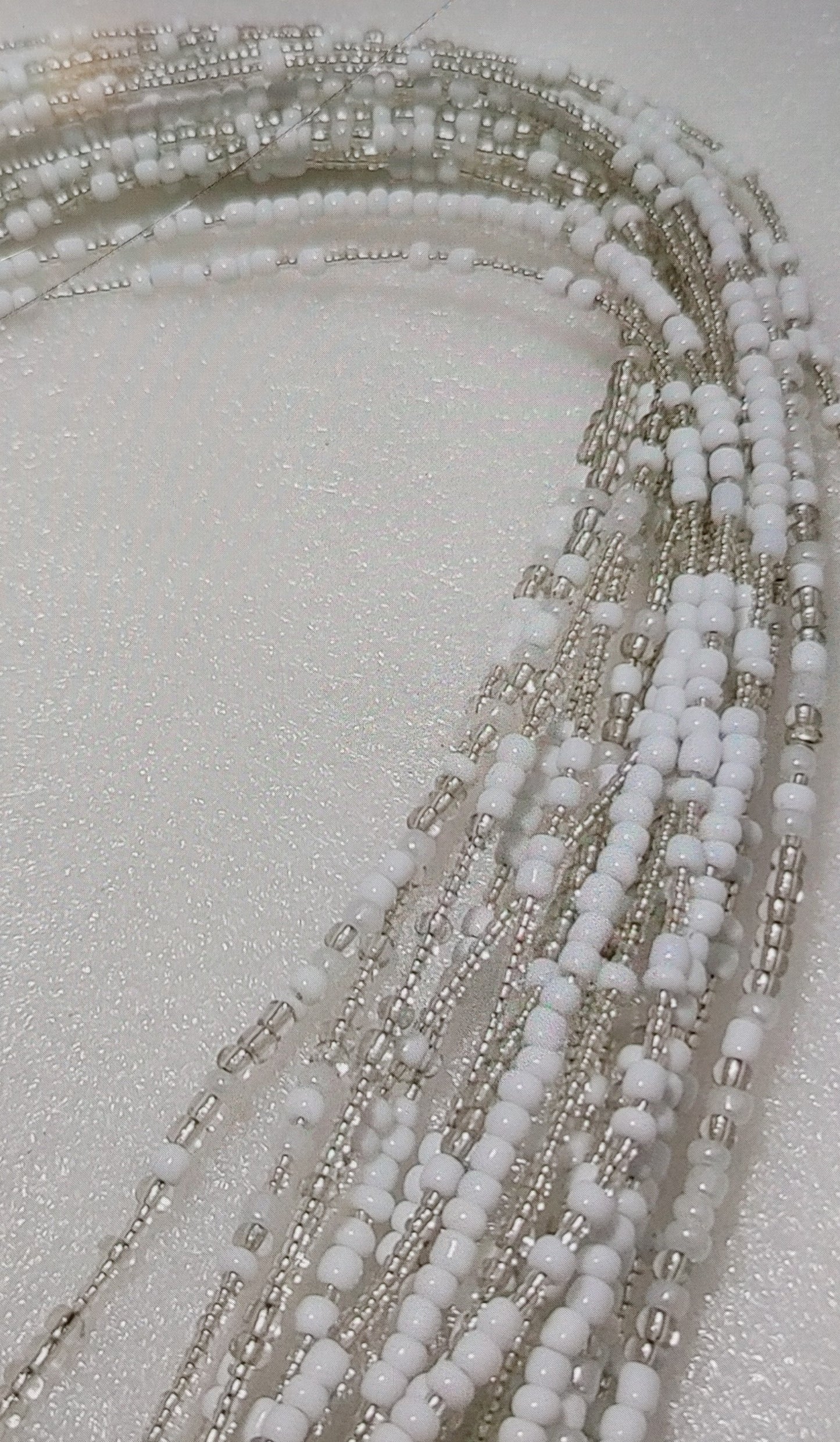 White Frost waistbeads