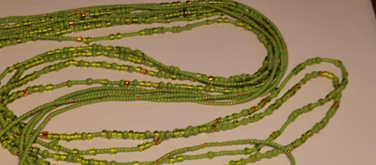 Lime green delight waistbeads