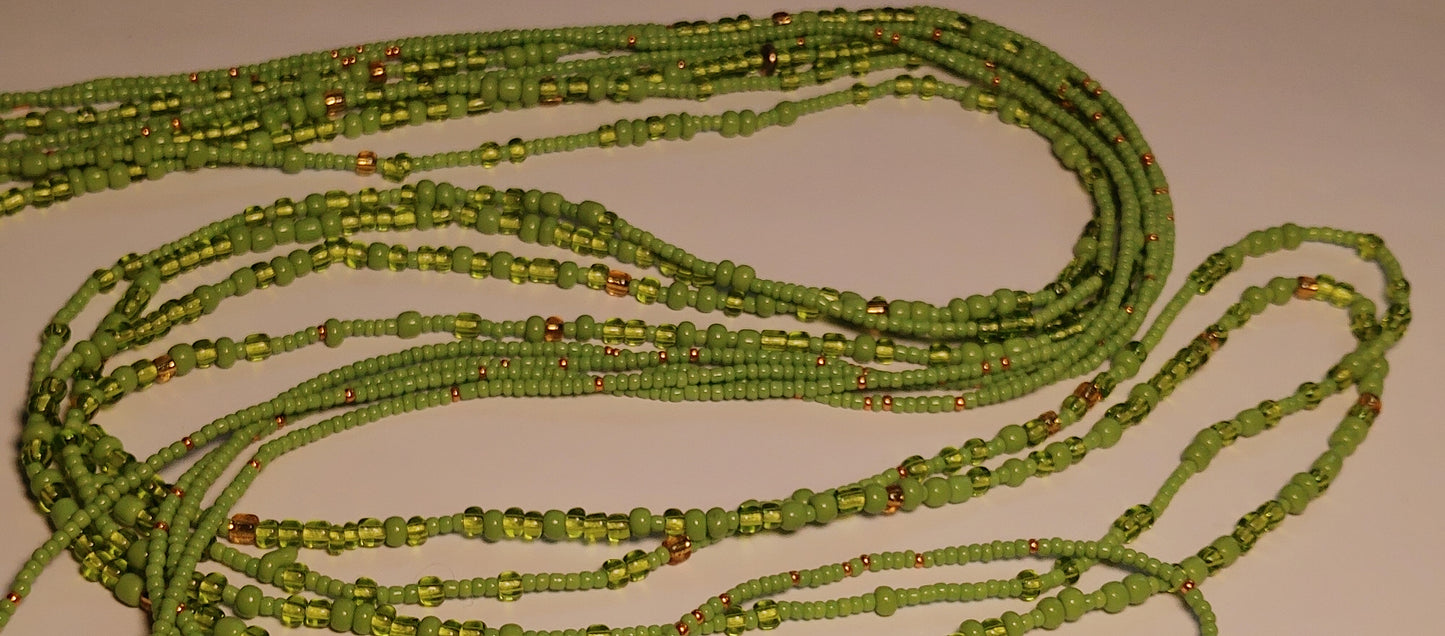 Lime green delight waistbeads