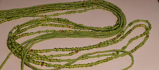 Lime green delight waistbeads