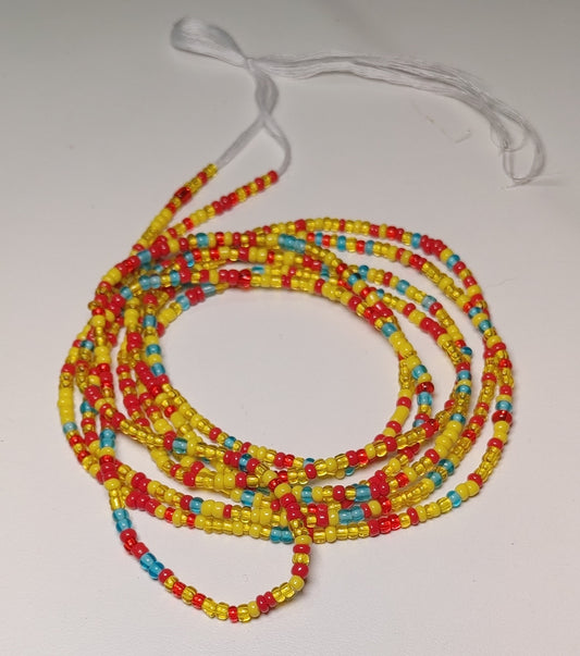 Burning sunrise waistbeads