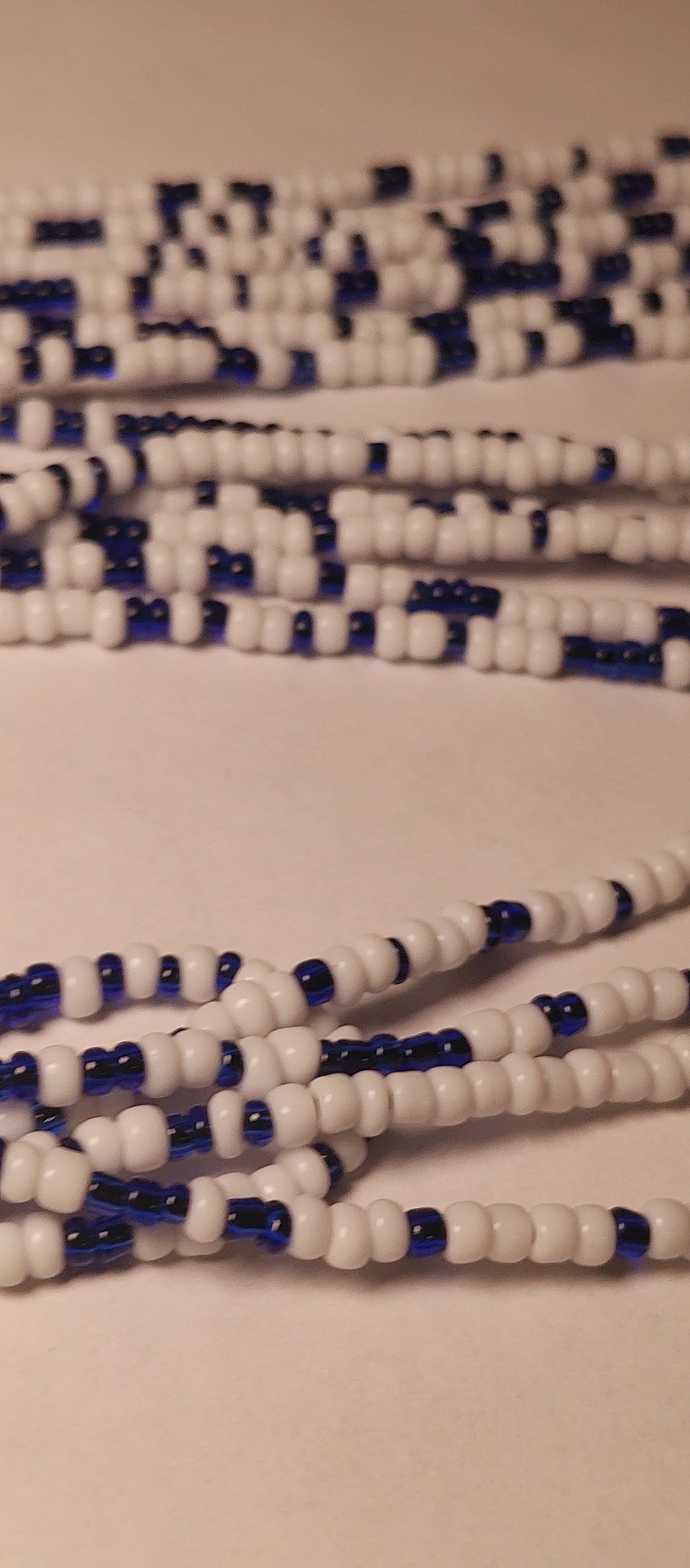 Blue sparkle waistbeads