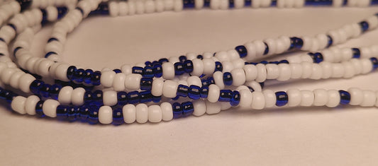 Blue sparkle waistbeads