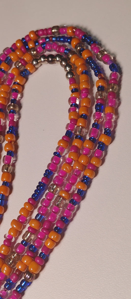 Pink spaze waistbeads