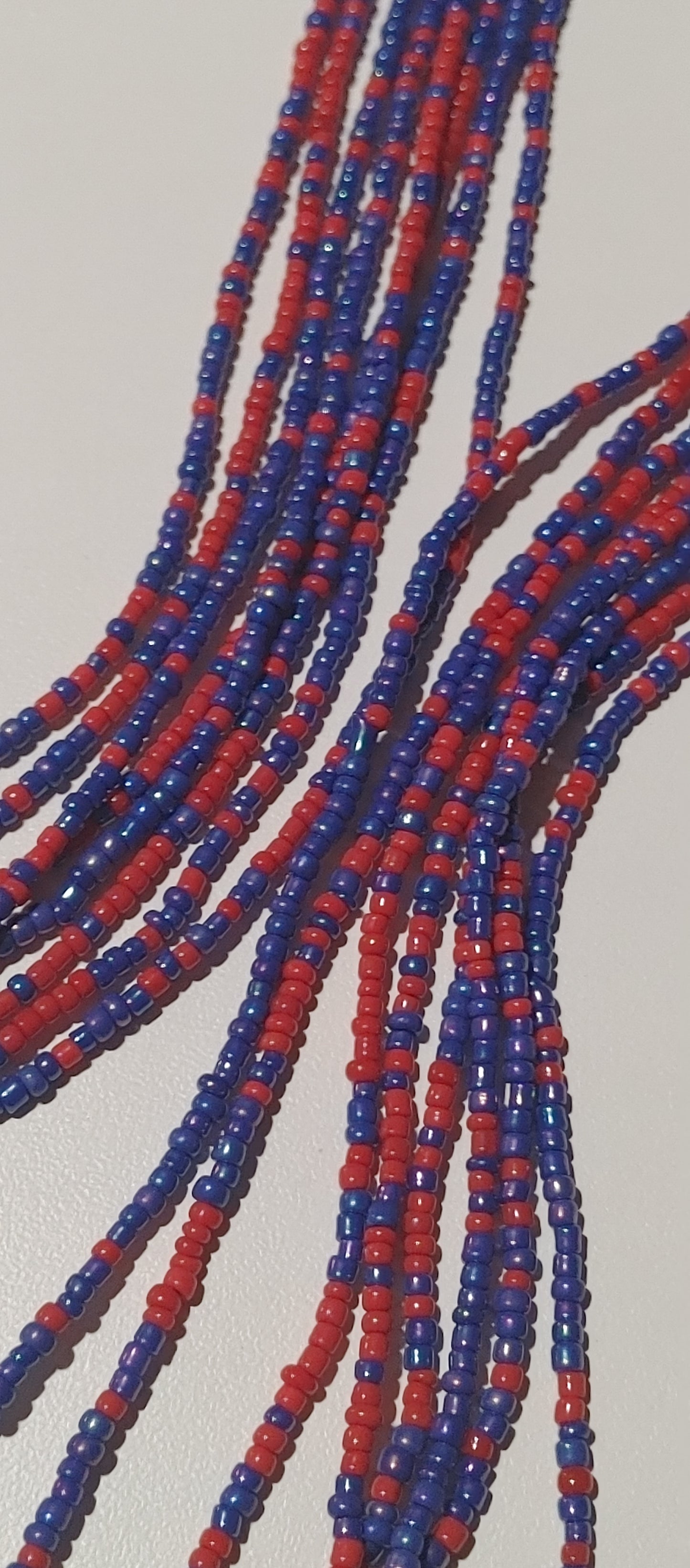 Red galaxy waistbeads