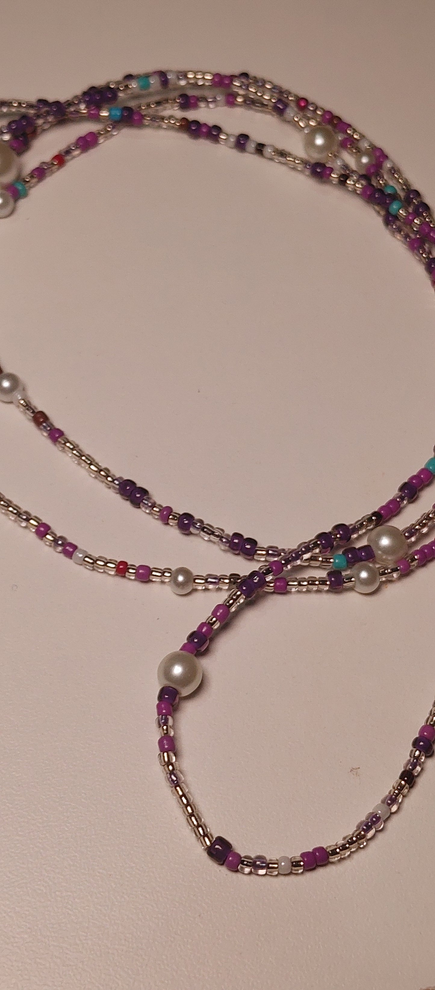 Custom pearl waistbeads