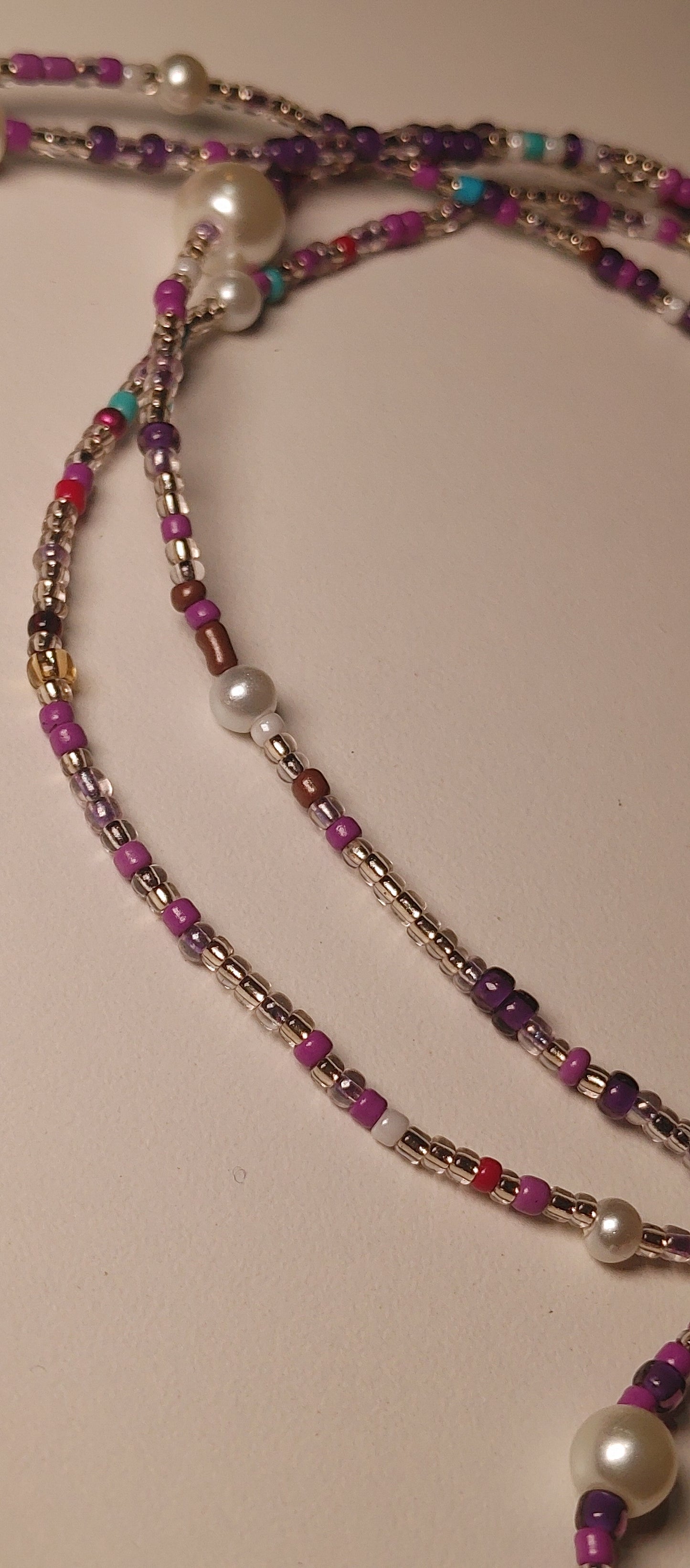 Custom pearl waistbeads