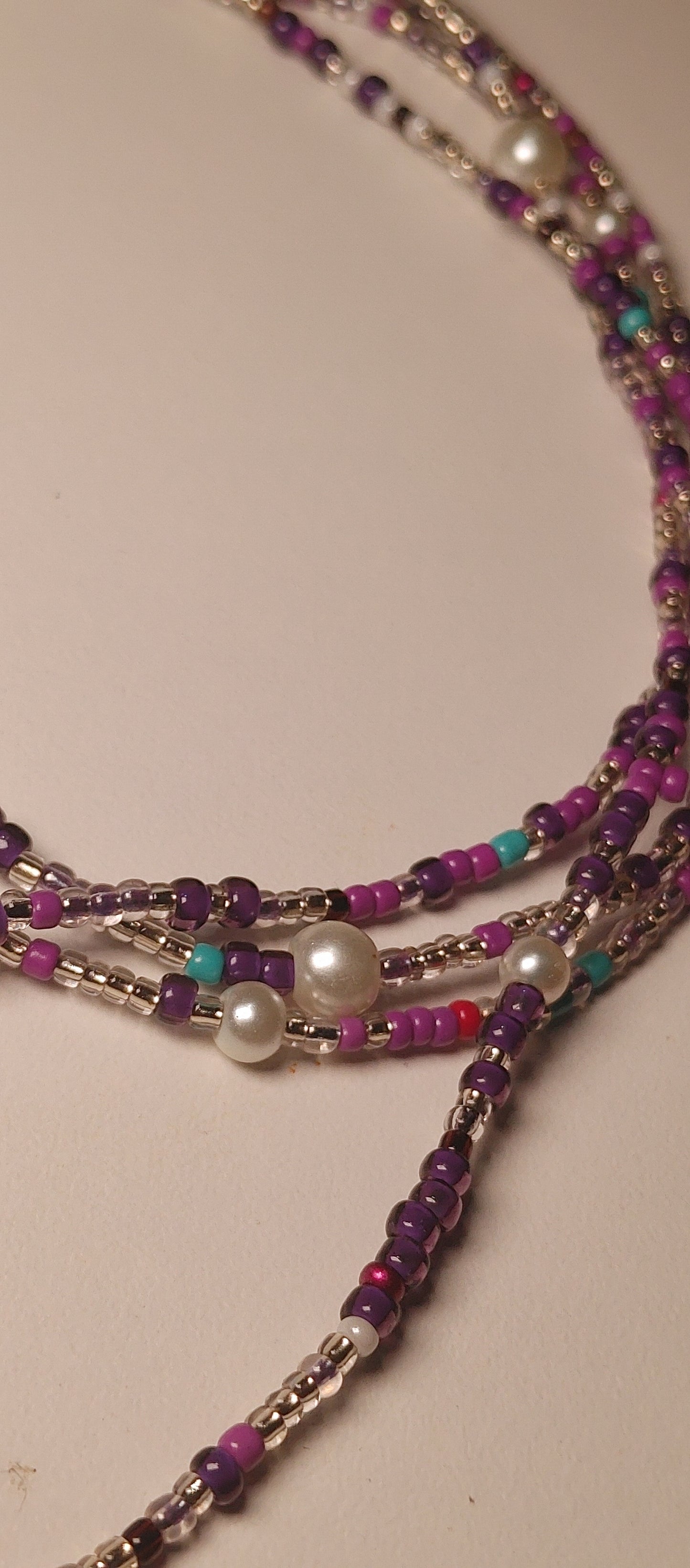 Custom pearl waistbeads