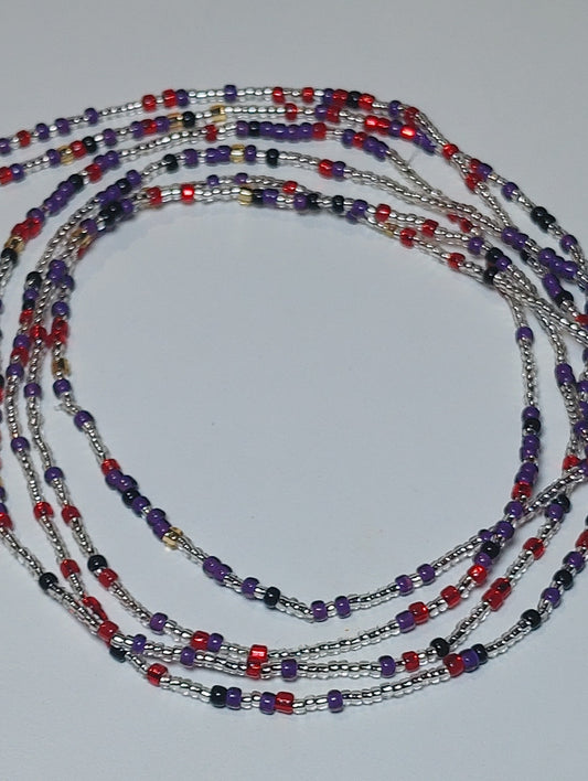 Red twist waistbeads
