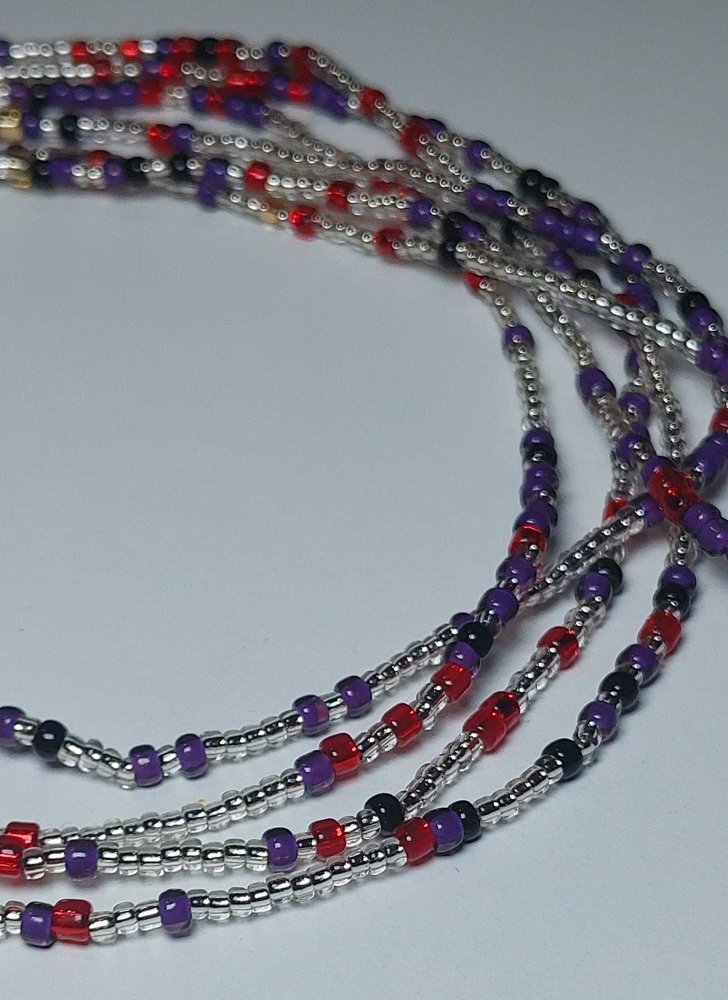 Red twist waistbeads