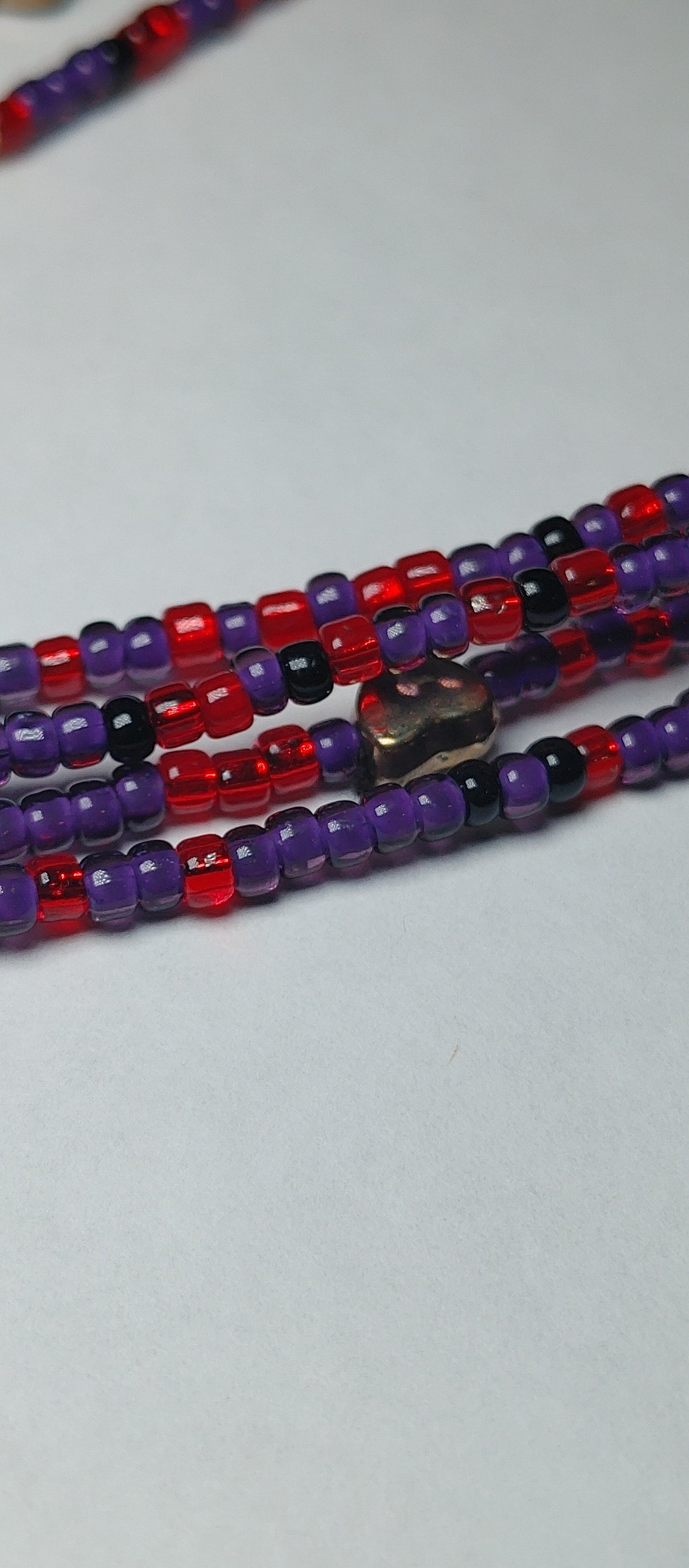 Purple passion twist waistbeads