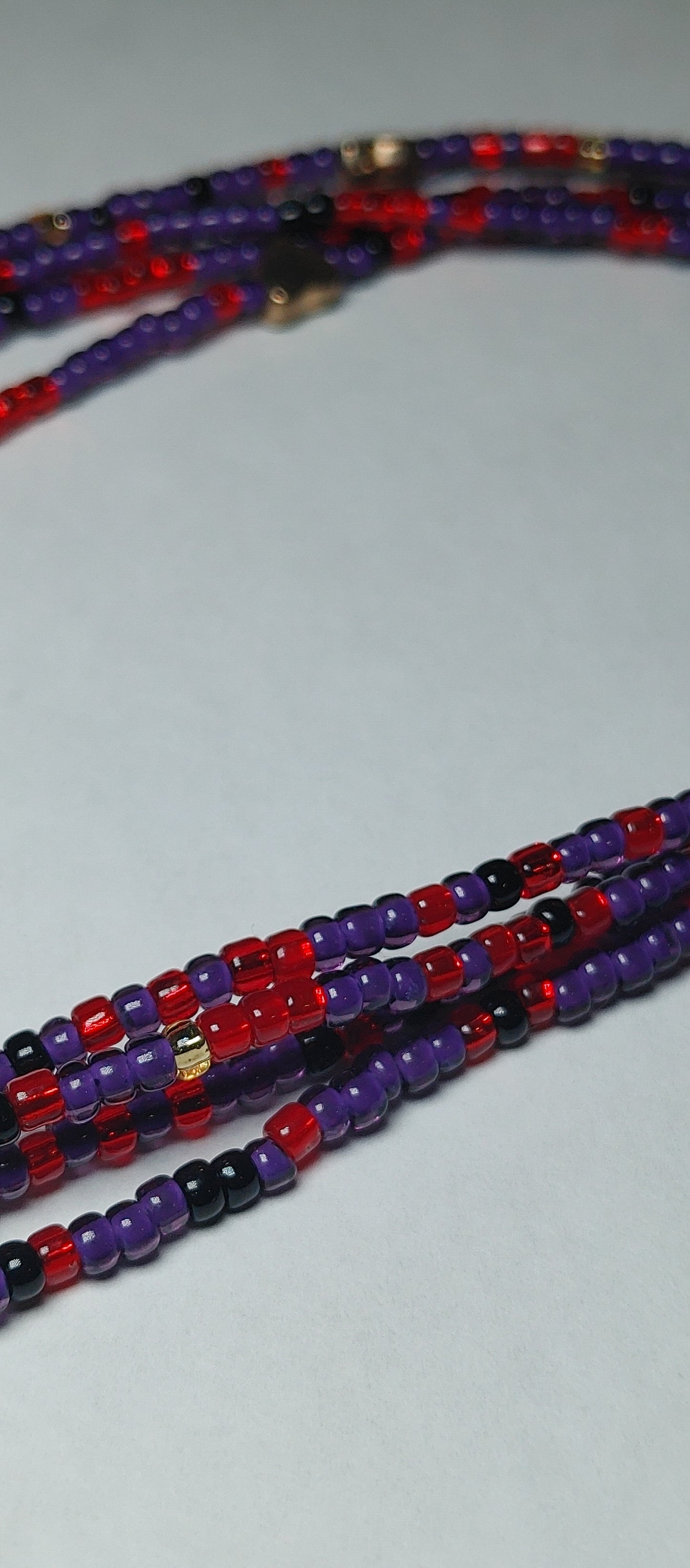 Purple passion twist waistbeads