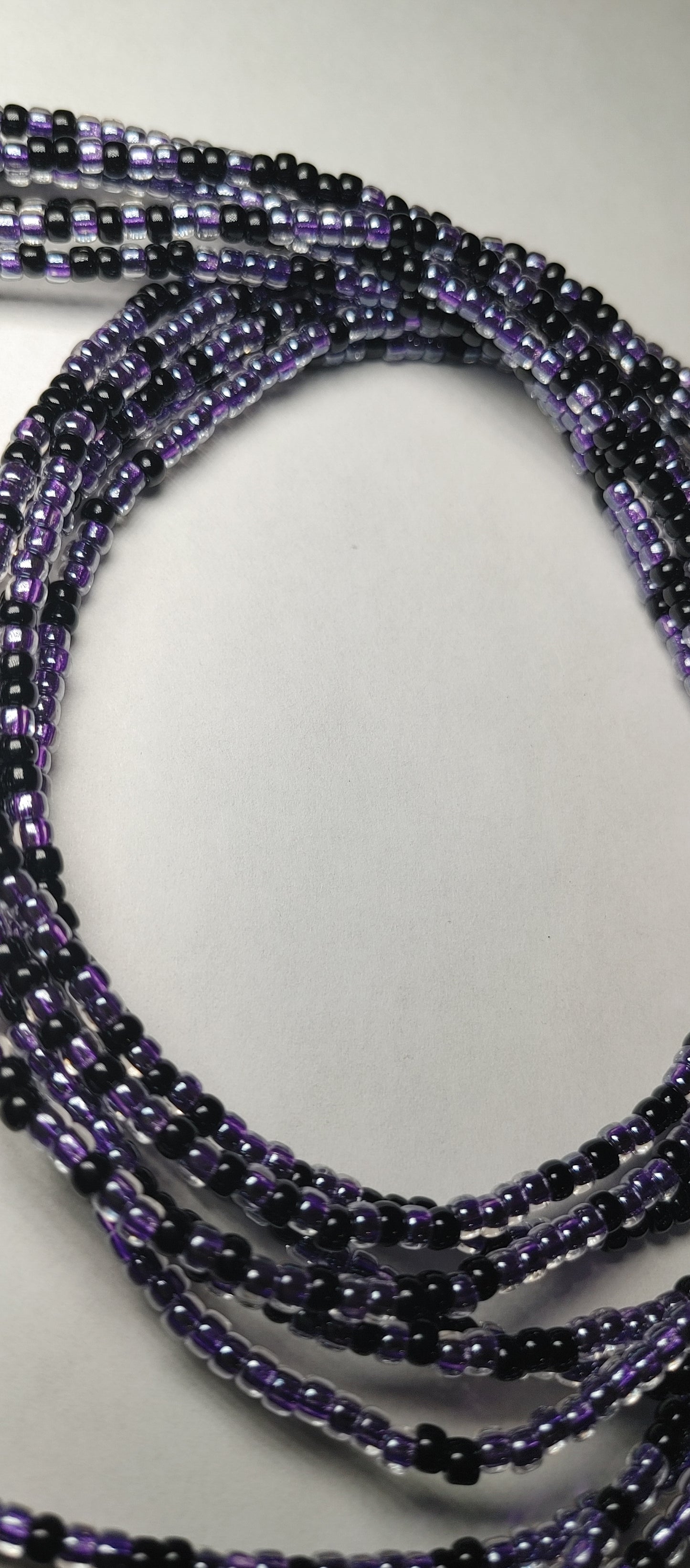 Purple midnight waistbeads