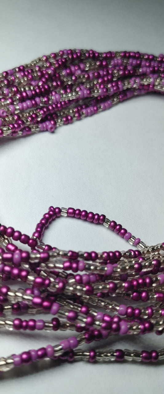 Purple tornado waistbeads