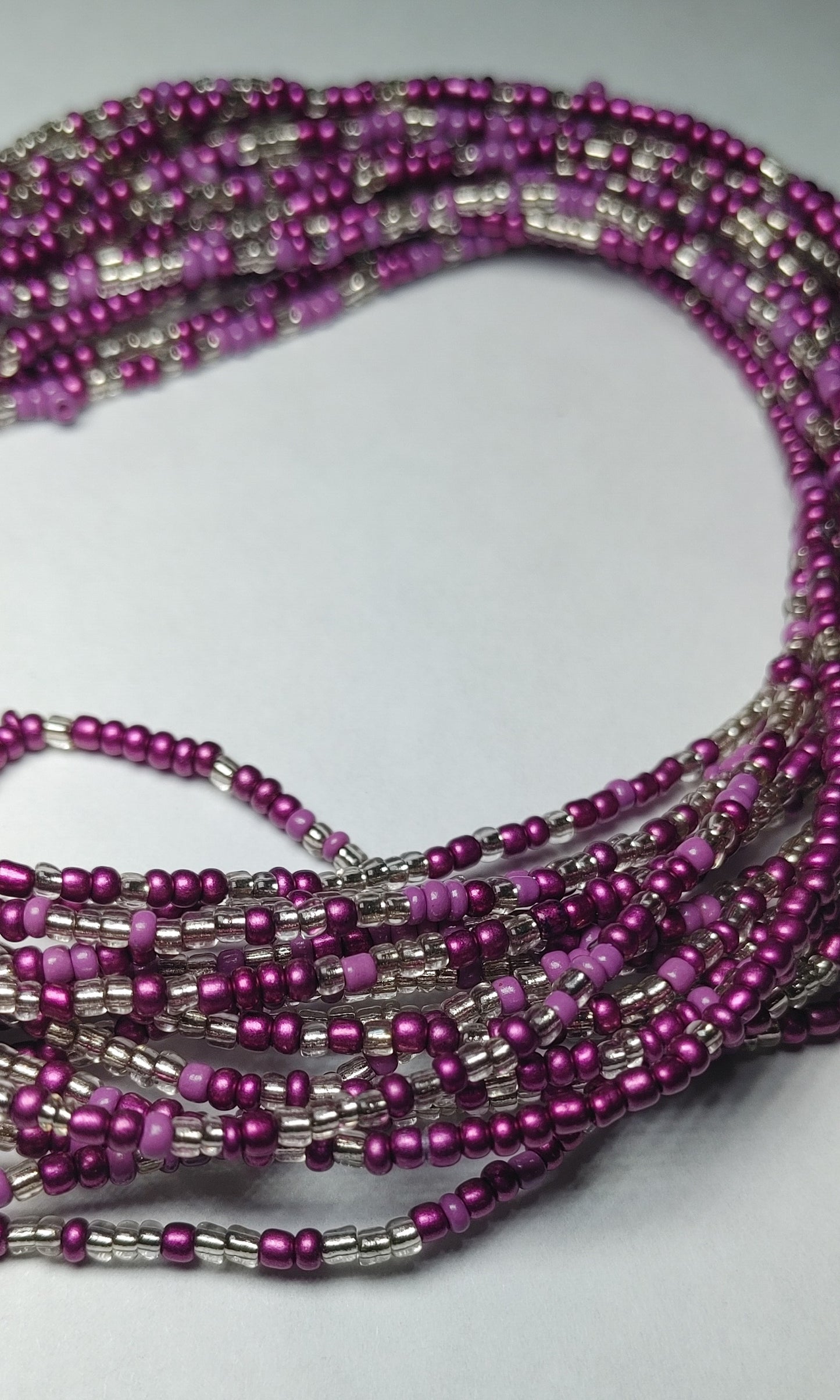 Purple tornado waistbeads