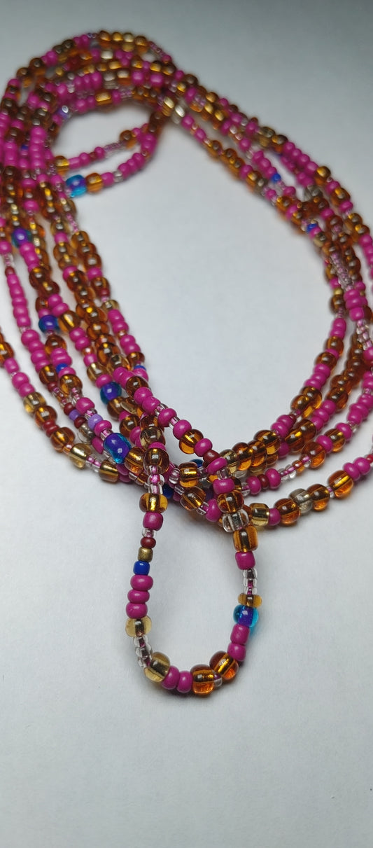 Purple treasure box waistbeads