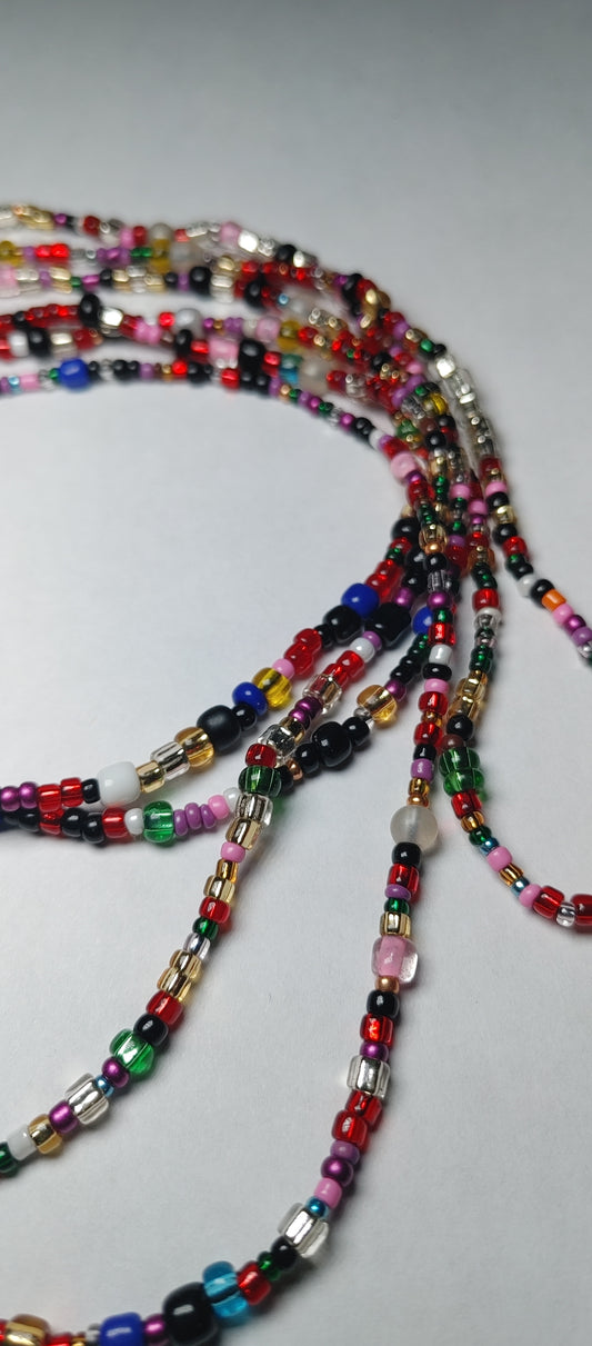 Confetti mix blast waistbeads