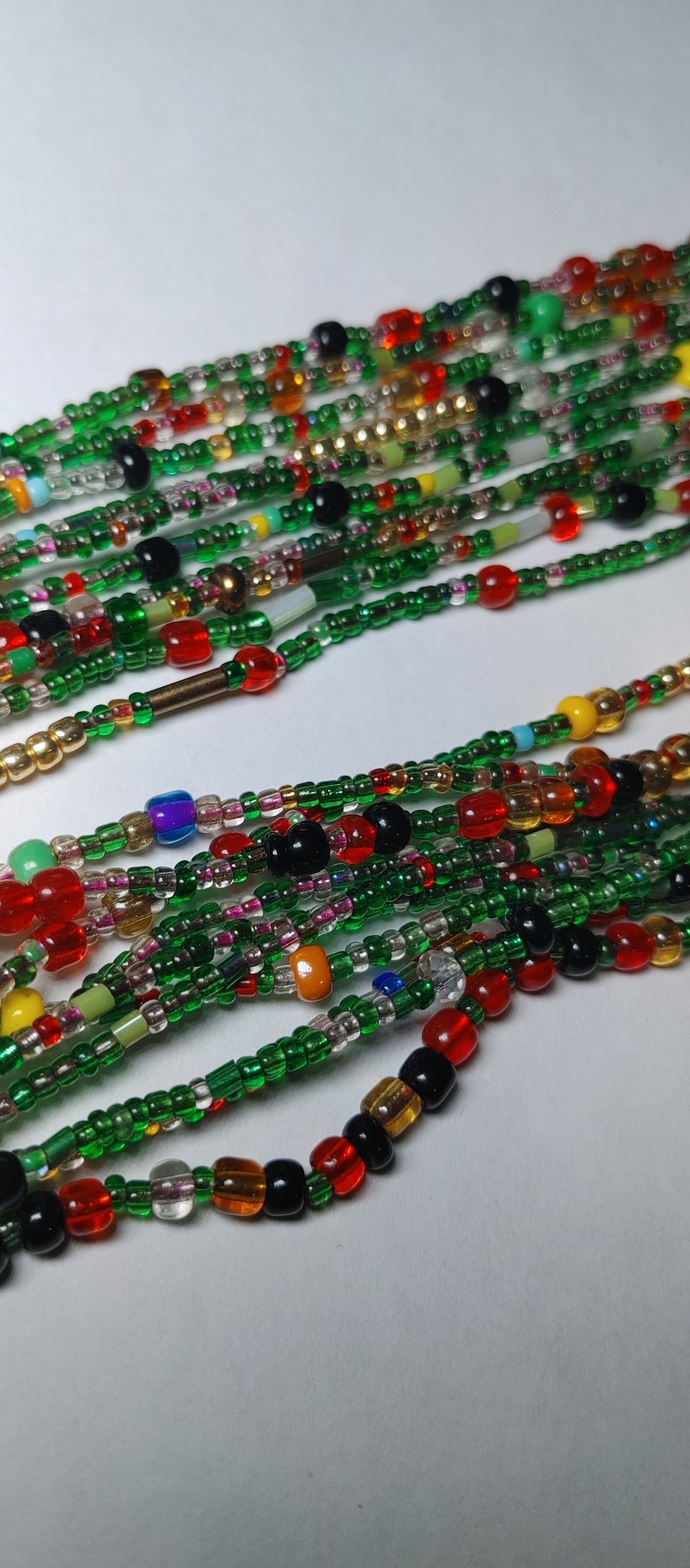 Green blast waistbeads